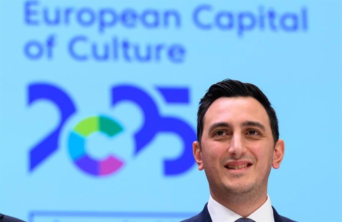 Archivo - 18 January 2025, Saxony, Chemnitz: Glenn Micallef, European Commissioner for Intergenerational Justice, Youth, Culture and Sport, attends the press conference to mark the start of the European Capital of Culture year in Chemnitz. Up to 20,000 pe