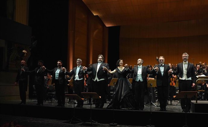 La Soprano Lisette Oropesa, Que Ha Protagonizado Este Martes El Estreno De 'I Masnadieri', De Giuseppe Verdi, Ofreció Un Bis En El Teatro Real.