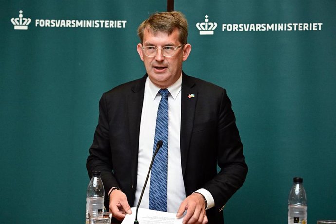 Archivo - 30 de junio de 2025, Dinamarca, Copenhague: El ministro de Defensa de Dinamarca, Troels Lund Poulsen, interviene durante una rueda de prensa con el ministro de Defensa alemán tras su reunión en Copenhague.
