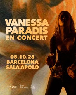 Cartell del concert de Vanessa Paradis a Barcelona