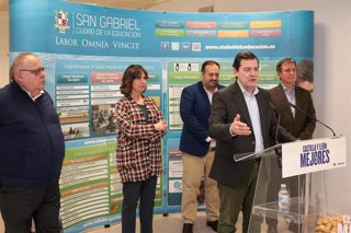 Mañueco, durante su intervención en Aranda.