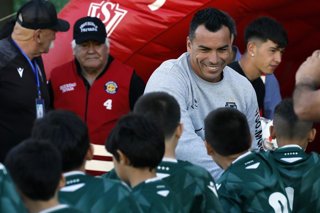 Futbol, Santiago Wanderers vs Santiago Morning. Fecha 26, campeonato Ascenso 2024. El jugador de Santiago Morning Esteban Paredes es fotografiado durante el partido de primera division B contra Santiago Wanderers disputado en el estadio Elias Figueroa de