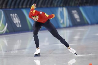 February 11, 2026, Milan, Italy: MILAN , 11-02-2026 , Milano Speed Skating Stadium , Olympic Winter Games 2026 - Speed Skating 1000m men , Picture shows Daniel Milagros