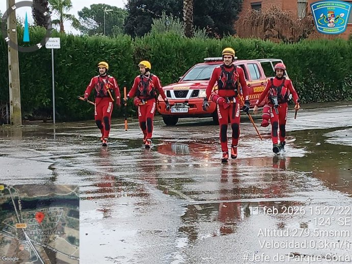 Bomberos del Sepei de la Diputación de Cáceres