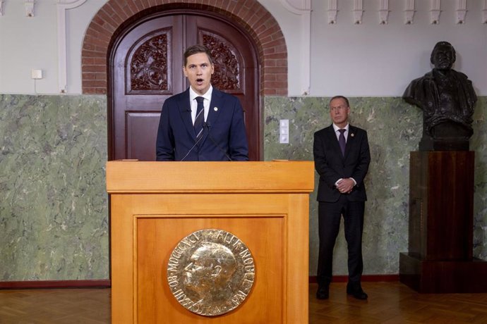 Archivo - El presidente del Comité Nobel de Noruega, Jorgen Watne Frydnes