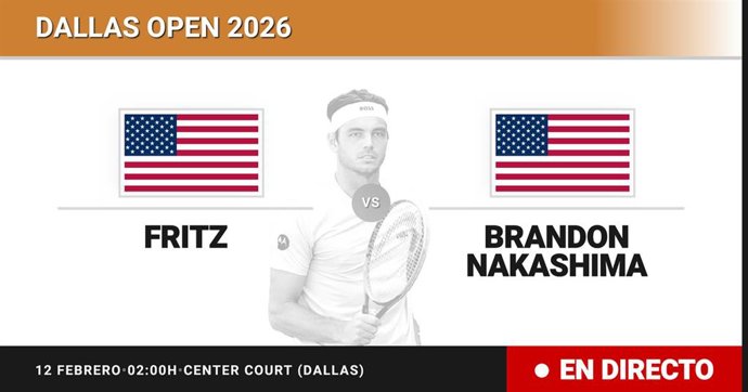 Taylor Fritz - Brandon Nakashima: resumen y estadísticas del partido de Octavos de final de Dallas Open