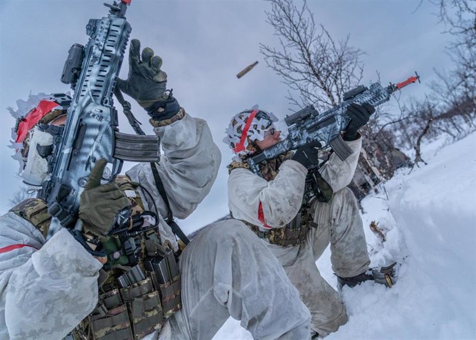 Archivo - Soldados participan en el ejercicio 'Nordic Response'