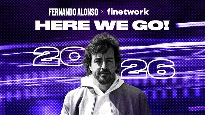 El piloto español Fernando Alonso renueva su colaboración con Finetwork por sexto año consecutivo para el Mundial de Fórmula 1.