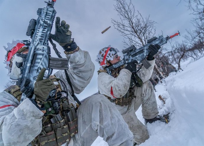 Archivo - Arquivo - Soldados participam do exercício "Nordic Response"