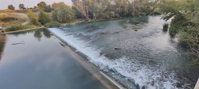 Archivo - Río Gállego cerca de Zuera.