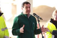 Moreno promete ayudas "sin precedentes" tras el temporal y apela al Fondo de Contingencia de 4.000 millones del Gobierno