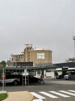 Archivo - Imágenes de las instalaciones de Enagás en Huelva. 