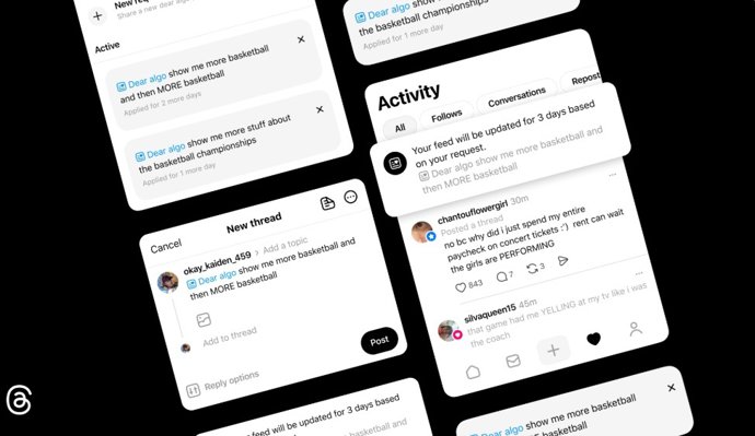 Herramienta de IA Dear Algo de Threads