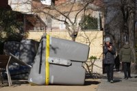 Un herido grave en Sant Pau de Segúries (Girona) por la caída de un muro a causa del viento