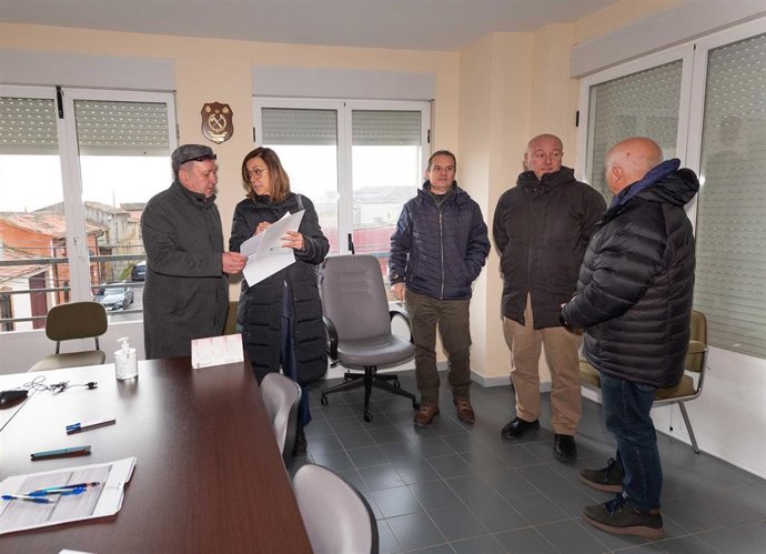 Armisén, durante su visita a la localidad.