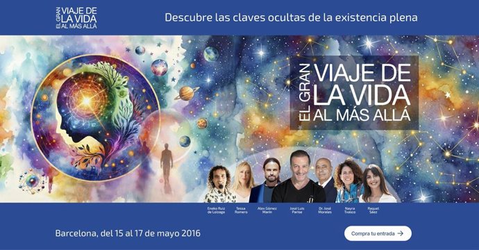 Barcelona acoge el congreso “El gran viaje de la vida al más allá” del 15 al 17 de mayo 2026