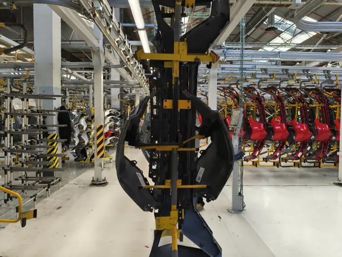 Interior de la factoría de Renault en Valladolid.