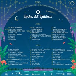 El festival de música Noches del Botánico anuncia los artistas que completan la programación en su décima edición