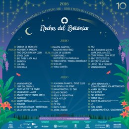 El festival de música Noches del Botánico anuncia los artistas que completan la programación en su décima edición