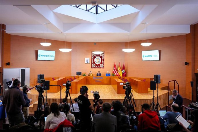 Archivo - Rueda de prensa de Junta de Gobierno de Madrid