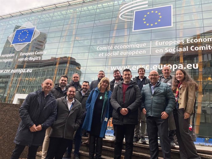La vicepresidenta Ollo en una de sus visitas al Comité de las Regiones en Bruselas