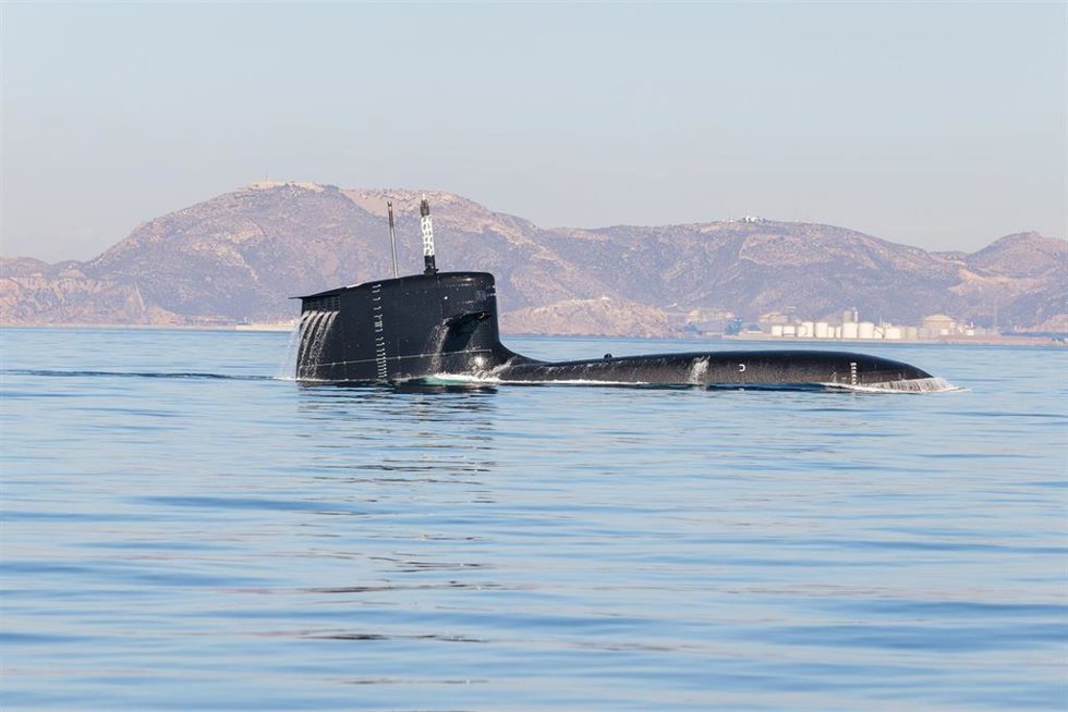 Archivo - Vista del submarino Isaac Peral (S-81), a 17 de noviembre de 2023, en Navantia, Cartagena, Murcia (España).