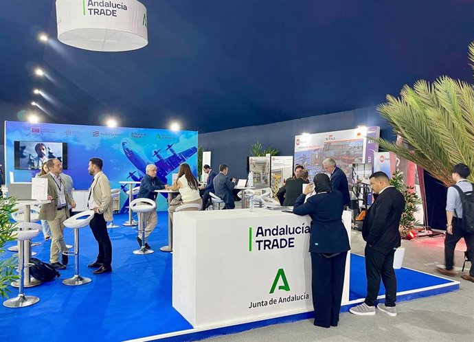 Archivo - Participación de Andalucía Trade en un foro aeroespacial, en una imagen de archivo.