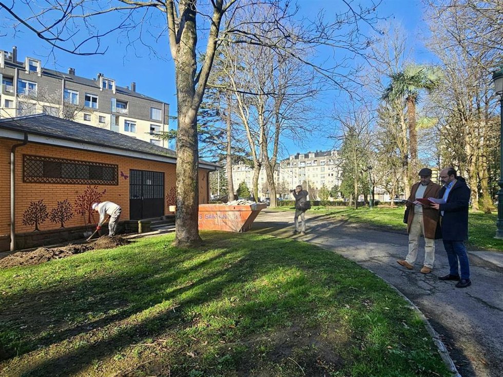 Las obras de renovación de los servicios públicos del Parque Manuel Barquín finalizarán en dos meses