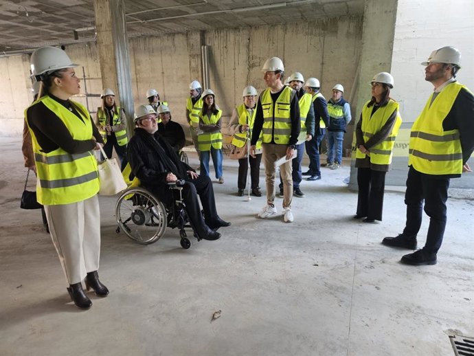 Visita a las obras del nuevo centro de día de Verdiblanca, en la Vega de Acá, en Almería.