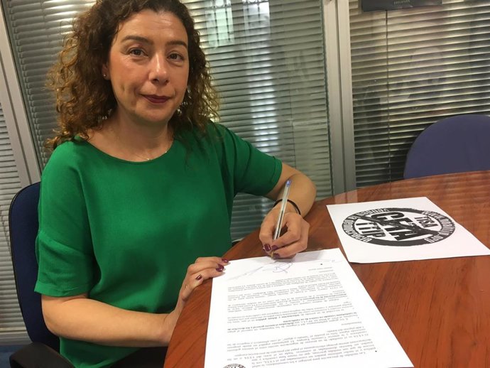 Archivo - La concejala de IU-Convocatoria por Oviedo, Cristina Pontón.