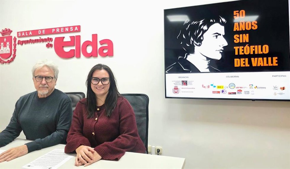 Presentación de los actos de homenaje en Elda (Alicante) por los 50 años de la muerte de Teófilo del Valle