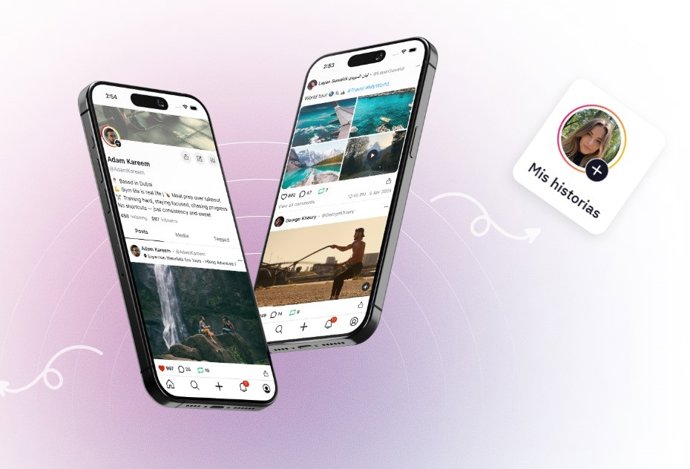 A rede social Upscrolled.