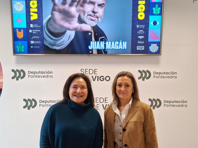 Ana Ortiz y Luisa Sánchez en la rueda de prensa de este jueves.