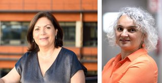 Las dos autoras del proyecto