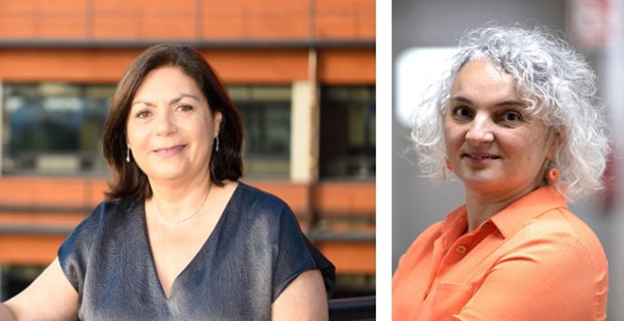 Las dos autoras del proyecto