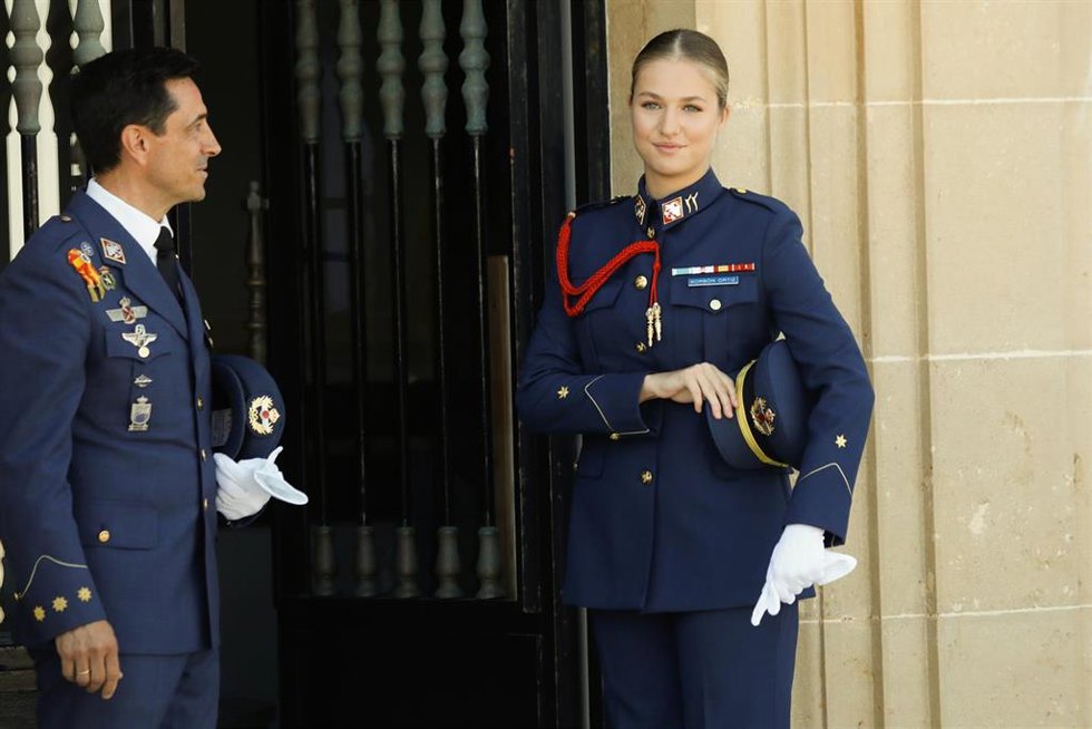 Archivo - La Princesa Leonor en la Academia General del Aire y del Espacio (AGA)