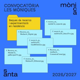 Cartell del programa 'Les Mòniques' del centre Santa Mònica