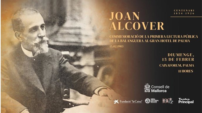 El Consell conmemorará la primera lectura pública de 'La Balanguera' de Joan Alcover con un acto este domingo