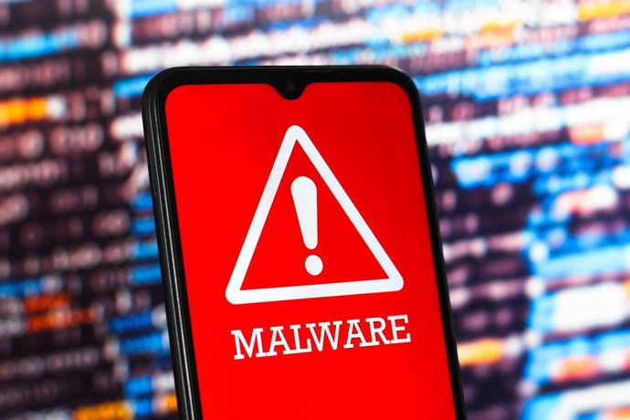 Archivo - February 6, 2025, Canada: In this photo illustration, the Malware Alert is seen displayed on a smartphone screen.