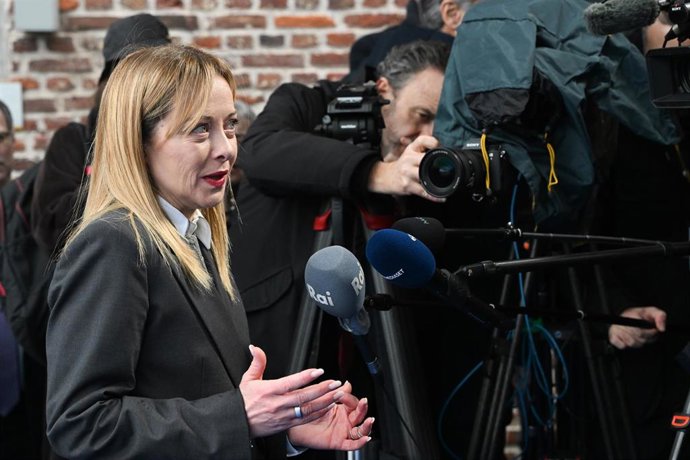 La primera ministra de Italia, Giorgia Meloni.