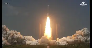 Despega el cohete europeo Ariane 6 con su nueva configuración de máxima potencia con 4 nuevos propulsores
