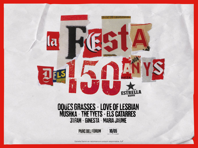 Cartell promocional de 'La festa dels 150 anys'