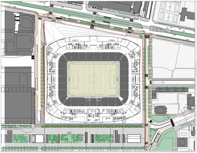 Licitadas las obras de reurbanización del entorno del estadio Ibercaja Romareda de Zaragoza por casi 3,6 millones