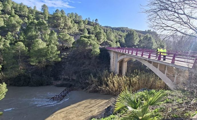 El río Segura a su paso por la provincia de Albacete.