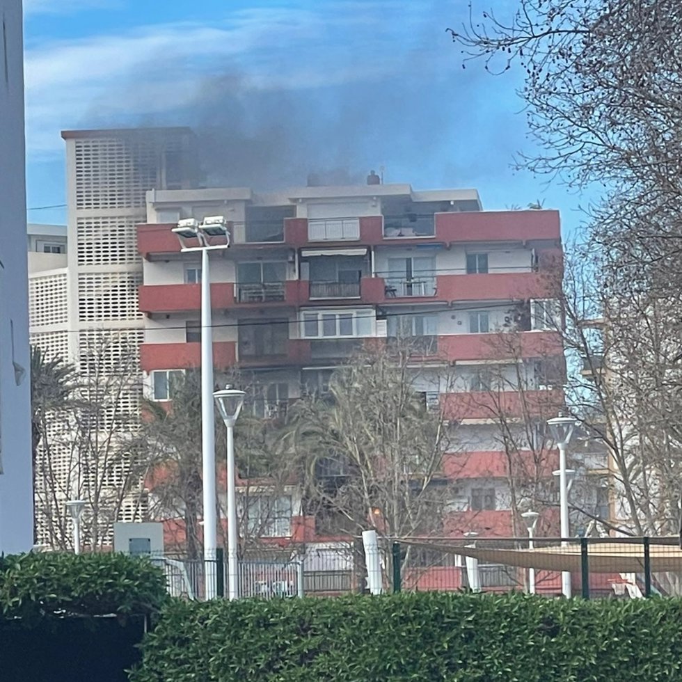 Imagen del incendio