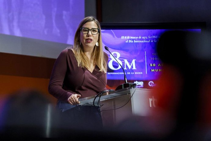 Archivo - La directora del Instituto de las Mujeres, Cristina Hernández, durante la jornada 'Todas las edades, todos los derechos: 50 años de un mundo mejor',a 6 de marzo de 2025, en Madrid (España)