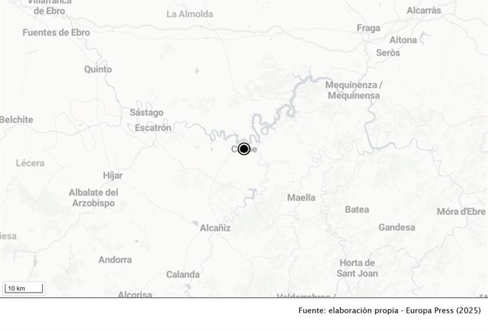 Desalojo en Caspe (Zaragoza)