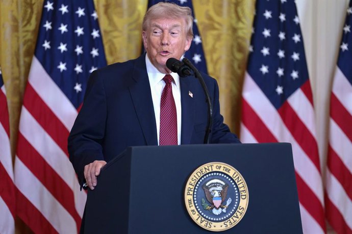 February 11, 2026, Washington, District Of Columbia, USA: US President Donald J. Trump delivers remarks during the Champion of Coal Event in the East Room of the White House in Washington, DC, USA, 11 February 2026. President Trumpâ€s executive order dire
