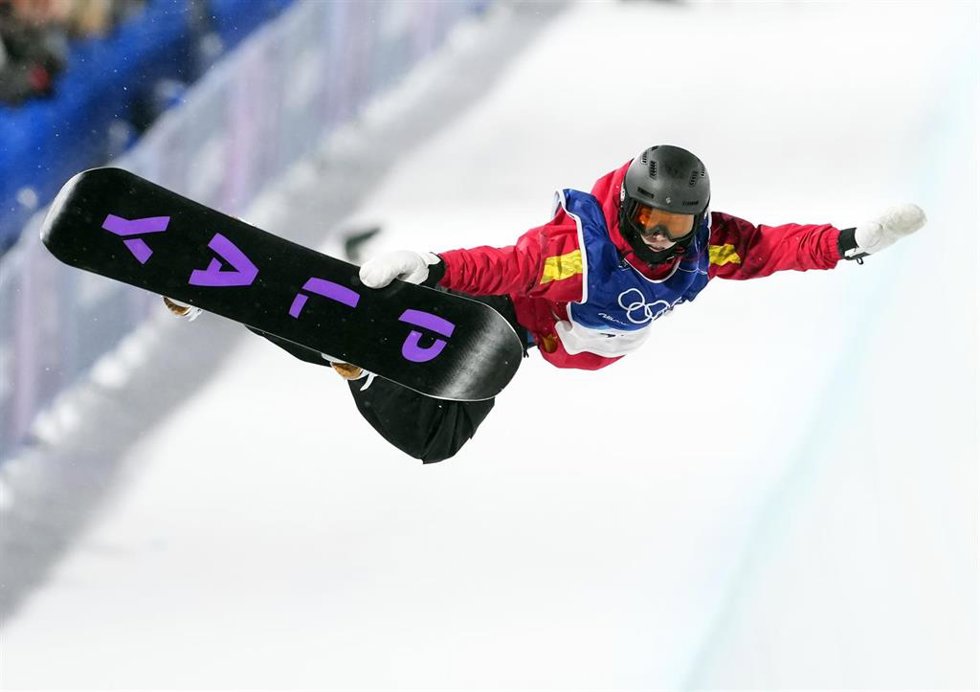 La 'rider' española Queralt Castellet en la final de 'halfpipe' de los Juegos Olímpicos de Invierno de Milán-Cortina 2026