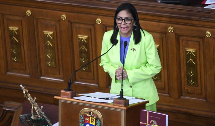 La presidenta encargada de Venezuela, Delcy Rodríguez
